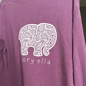 Ivory Ella Woman’s Long Sleeve Shirt in Purple